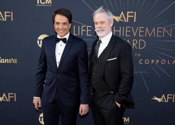 April 26, 2025, Hollywood, California, USA: Ralph Macchio and C. Thomas Howell attends the AFI Life Achievement Award Ceremony Honoring Francis Ford Coppola. Hollywood USA - ZUMAb173 20250426_aap_b173_063 Copyright: xBillyxBennightx