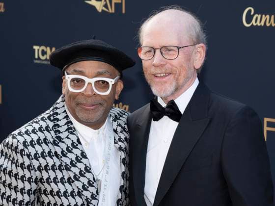 April 26, 2025, Hollywood, California, USA: Spike Lee and Ron Howard attend the AFI Life Achievement Award Ceremony Honoring Francis Ford Coppola. Hollywood USA - ZUMAb173 20250426_aap_b173_122 Copyright: xBillyxBennightx