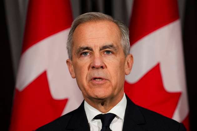 April 27, 2025, Hamilton, On, Canada: Prime Minister Mark Carney delivers a statement in Hamilton, Ont., on Sunday, April 27, 2025, regarding the incident at the Lapu Lapu Day block party in Vancouver. Hamilton Canada  - ZUMAc35_ 20250427_zaf_c35_007 Copyright: xSeanxKilpatrickx