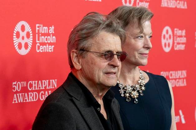 Actor Mikhail Baryshnikov (L) poses during the red carpet at the 50th Chaplin Awards 2025 in New York, USA, 28 April 2025. Pedro Almodovar receives the Chaplin Award during the 50th edition of the Chaplin Prize !ACHTUNG: NUR REDAKTIONELLE NUTZUNG!  Copyright: xAngelxColmenaresx AME3433 20250429-55016669334_1
