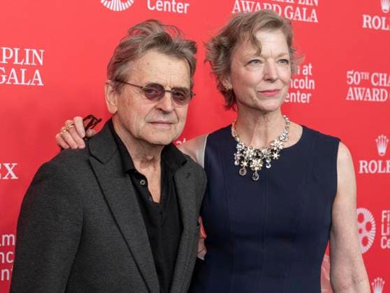 April 28, 2025, New York, New York, USA: Mikhail Baryshnikov and Lisa Rinehart attend 50th Chaplin Award Gala celebrating Pedro Almodovar to benefit Film at Lincoln Center at Alice Tully Hall in New York on April 28, 2025. New York USA - ZUMAr339 20250428_znp_r339_083 Copyright: xLevxRadinx