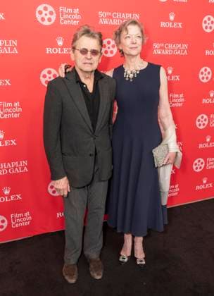 April 28, 2025, New York, New York, USA: Mikhail Baryshnikov and Lisa Rinehart attend 50th Chaplin Award Gala celebrating Pedro Almodovar to benefit Film at Lincoln Center at Alice Tully Hall in New York on April 28, 2025. New York USA - ZUMAr339 20250428_znp_r339_084 Copyright: xLevxRadinx