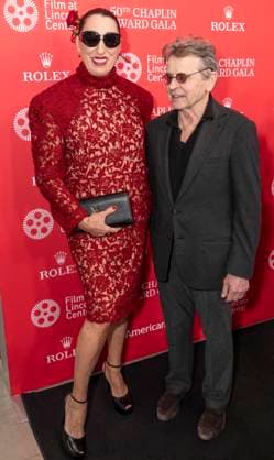 April 28, 2025, New York, New York, USA: Rossy de Palma and Mikhail Baryshnikov attend 50th Chaplin Award Gala celebrating Pedro Almodovar to benefit Film at Lincoln Center at Alice Tully Hall in New York on April 28, 2025. New York USA - ZUMAr339 20250428_znp_r339_108 Copyright: xLevxRadinx