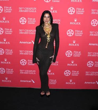 April 28, 2025, New York, New York, United States: Dua Lipa attends the 50th Annual Chaplin Award Honoring Pedro Almodovar at Alice Tully Hall at Lincoln Center in New York. April 28, 2025. New York United States - ZUMAp281 20250428_zea_p281_015 Copyright: xPhotoxImagexPressx