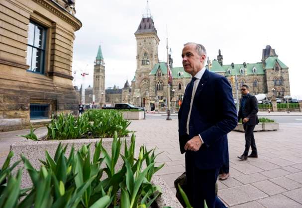 April 29, 2025, Ottawa, On, CAN: Canadian Prime Minister Mark Carney arrives at the Office of the Prime Minister and Privy Council, the morning after the Liberal Party won the Canadian federal election, in Ottawa on Tuesday, April 29, 2025. Ottawa CAN  - ZUMAc35_ 20250429_zaf_c35_023 Copyright: xJustinxTangx