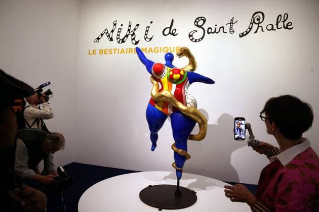 Bilder des Jahres 2025, Entertainment 04 April Entertainment Bilder des Tages Niki de Saint Phalle PHOTOPQR LA PROVENCE david ROSSI Aix en Provence 29 04 2025 Visite de lexposition Niki de Saint Phalle à lhotel Caumont à Aix en Provence Aix en Provence, France, april 29th 2025 From April 30 to October 5, 2025, exhibition The Magic Bestiary by Niki de Saint Phalle at the Hôtel de Caumont Aix en Provence BdR France  Copyright: xPHOTOPQR LAxPROVENCE MAXPPPxdavidxROSSIx 20250429PVL4178 20250429PVL4178