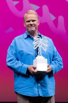 Cannes International Series Festival Canneseries, Preisverleihung Prizes Ceremony of The 8th Canneseries Festival - Cannes Anders Baasmo wins the ‘BEST PERFORMANCE’ prize for ‘A BETTER MAN’ during the Prizes ceremony of the 8th Canneseries Festival, in Cannes. Cannes, France on April 29, 2025. Photo by Shootpix ABACAPRESS.COM Cannes Provence-Alpes-Cote d Azur France  Copyright: xShootpix ABACAx