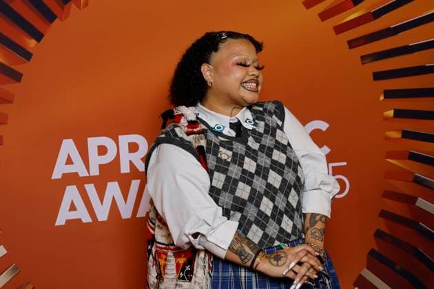 APRA MUSIC AWARDS 2025, Kaiit poses for a photo during the 2025 APRA Music Awards at Melbourne Town Hall in Melbourne, Wednesday, April 30, 2025. ( NO ARCHIVING MELBOURNE VICTORIA AUSTRALIA  Copyright: xCONxCHRONISx 20250430184161010533
