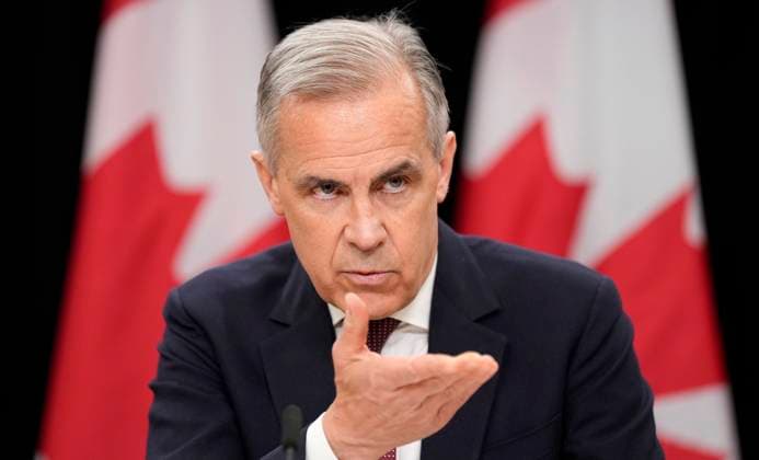 May 2, 2025, Ottawa, On, Canada: Prime Minister Mark Carney speaks during a news conference in Ottawa, Friday, May 2, 2025. Ottawa Canada  - ZUMAc35_ 20250502_zaf_c35_004 Copyright: xAdrianxWyldx