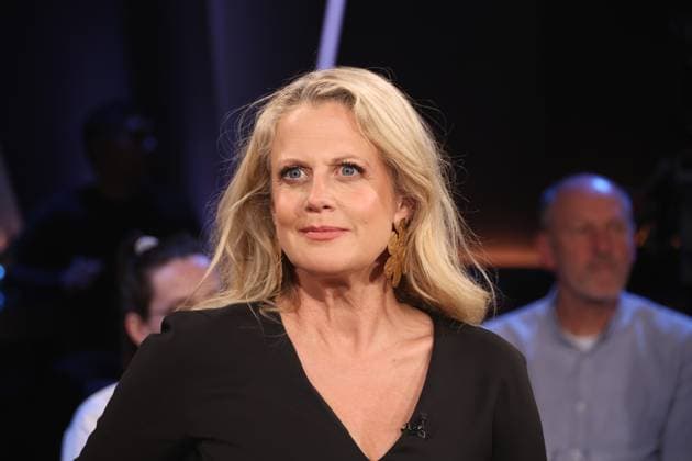 Barbara Schöneberger hosts the NDR Talk Show, photo session on 30 4 2025 before the broadcast on 2 5 2025 in the 3 program of NDR television, television studio Hamburg Lokstedt