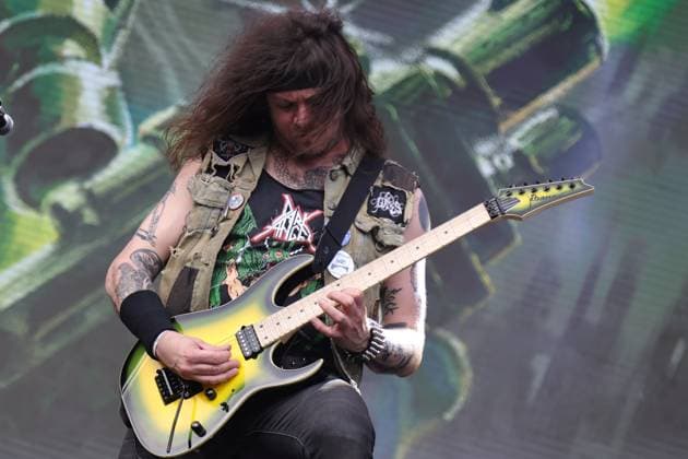 SÃO PAULO, SP - 03.05.2025: BANGERS OPEN AIR 2025 - The North American band Municipal Waste performs this Saturday (03) during the second day of the Bangers Open Air festival held in São Paulo at Memorial da América Latina, west of the capital, between May 2nd and 4th, 2025. x2731091x  YurixMurakami