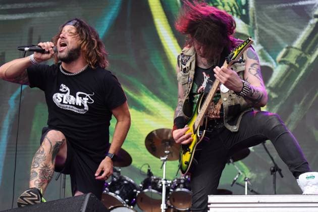 SÃO PAULO, SP - 03.05.2025: BANGERS OPEN AIR 2025 - The North American band Municipal Waste performs this Saturday (03) during the second day of the Bangers Open Air festival held in São Paulo at Memorial da América Latina, west of the capital, between May 2nd and 4th, 2025. x2731095x  YurixMurakami