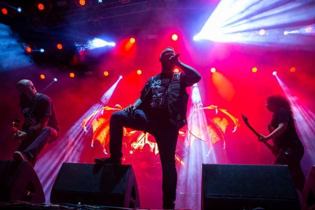 SÃO PAULO, SP - 03.05.2025: BANGERS OPEN AIR 2025 - American trash metal band Dark Angel performs this Saturday (03) during the second day of the Bangers Open Air festival held in São Paulo at Memorial da América Latina, west of the capital, between May 2nd and 4th, 2025. x2731711x  EmersonxSantos