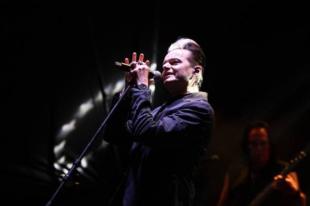 Lacrimosa band performs on the second day of Bangers Open Air Sao paulo (sp), 03 05 2025 - bangers open air festival sp - performance by the german band, tearful during the second day of bangers open air, the biggest metal festival in the country, held this saturday (03), at the memorial of latin america, in the city of sao paulo. (Foto: Fabricio Bomjardim Thenews2 imago images) Lacrimosa band performs on the second day of Bangers Open Air  Copyright: xFabricioxBomjardimxdaxSilvax