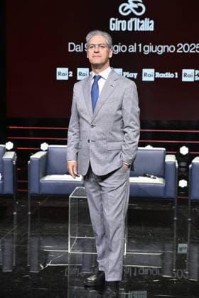 Rome: Rai Headquarters Via Asiago. Photocall Giro d Italia 2025 . Rome: Rai Headquarters Via Asiago. Photocall Giro d Italia 2025 . In the photo: Paolo Petrecca Rome Italy  Copyright: xIPA ABACAx