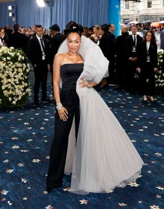La La Anthony arrives on the red carpet at the 2025 Met Gala celebrating the opening of Superfine: Tailoring Black Style at The Metropolitan Museum of Art on Monday, May 5, 2025 in New York City.  NYP20250505101 JOHNxANGELILLO