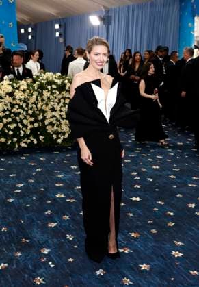 Eaddy Kiernan Bunzel arrives on the red carpet at the 2025 Met Gala celebrating the opening of Superfine: Tailoring Black Style at The Metropolitan Museum of Art on Monday, May 5, 2025 in New York City.  NYP20250505102 JOHNxANGELILLO