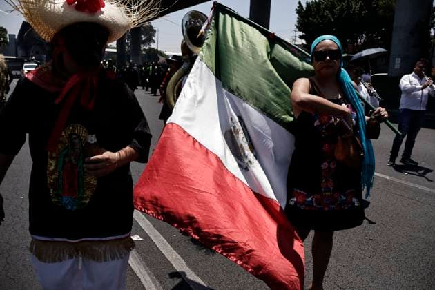 May 5, 2025, Mexico, Cdmx, Mexico: The PeoÂ±on de los BaoÂ±os area belongs to the Venustiano Carranza region and is known for three things: first, it was an area of springs and medicinal waters; second, the Mexico City International Airport (AICM) is located in the same area; and third, because residents have held the largest and most important Representation of the Battle of Puebla in the city for 95 years, and it will be recognized as Intangible Cultural Heritage of Mexico City in May 2023..The families who live in PeoÂ±on de los BaoÂ±os are the protagonists of this performance. They wear costumes to represent the Zacapoaxtla Indians and the French army. They use rifles and cannons filled with gunpowder to generate explosions and - ZUMAp204 20250505_zip_p204_028 Copyright: xJosuexPerezx