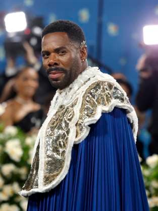 Colman Domingo arrives on the red carpet at the 2025 Met Gala celebrating the opening of Superfine: Tailoring Black Style at The Metropolitan Museum of Art on Monday, May 5, 2025 in New York City.  NYP20250505106 JOHNxANGELILLO