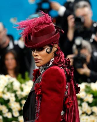 Teyana Taylor arrives on the red carpet at the 2025 Met Gala celebrating the opening of Superfine: Tailoring Black Style at The Metropolitan Museum of Art on Monday, May 5, 2025 in New York City.  NYP20250505115 JOHNxANGELILLO