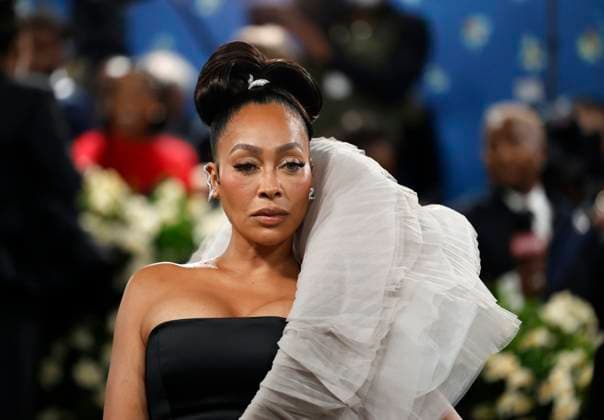 La La Anthony arrives on the red carpet at the 2025 Met Gala celebrating the opening of Superfine: Tailoring Black Style at The Metropolitan Museum of Art on Monday, May 5, 2025 in New York City.  NYP20250505185 JOHNxANGELILLO