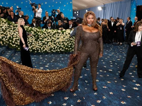 Precious Lee arrives on the red carpet at the 2025 Met Gala celebrating the opening of Superfine: Tailoring Black Style at The Metropolitan Museum of Art on Monday, May 5, 2025 in New York City.  NYP20250505635 JOHNxANGELILLO