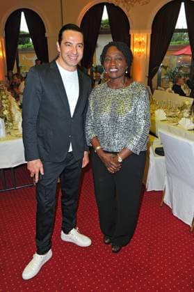 Europa Park EAGLES Golf Cup Bülent Ceylan and Auma Obama on the occasion of the Europa Park EAGLES Golf Cup on 05 05 2025 at Europapark Rust 20250505MWI040782
