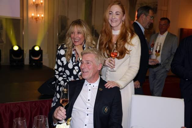 Europa Park Eagles Charity Golfcup 2025 Uli, Cornelia and Jennifer Stein on the occasion of the Gala Evening at Hotel Colosseo Europa Park Eagles Charity Golfcup 2025 on 05 05 2025 Hotel Colosseo, Rust, Baden Württemberg, Germany
