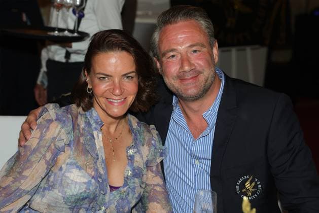 Europa Park Eagles Charity Golfcup 2025 Singer Sasha with wife Julia Röntgen on the occasion of the Gala Evening Europa Park Eagles Charity Golfcup 2025 on 05 05 2025 Hotel Colosseo, Rust, Baden Württemberg, Germany