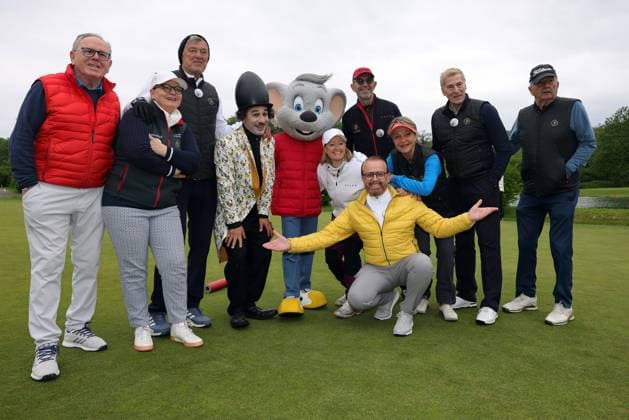 Europa Park Eagles Charity Golfcup 2025 Ross Antony and participants of the Europa Park Eagles Charity Golfcup 2025 Europa Park Eagles Charity Golfcup 2025 on 05 05 2025 on the 18 hole course of the Europa Park Golfclub Breisgau e V Baden Württemberg, Germany