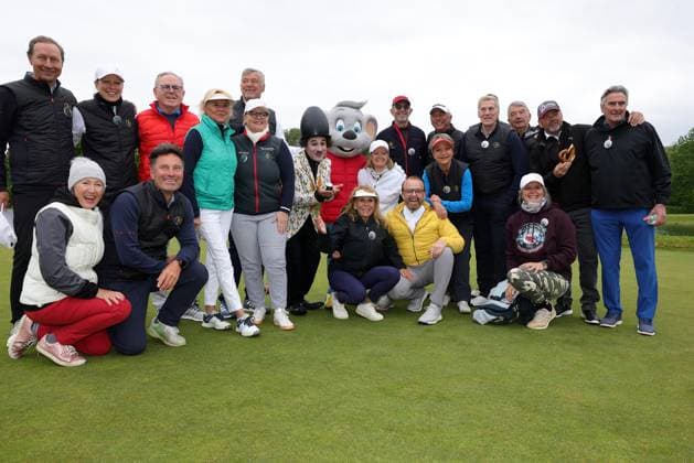 Europa Park Eagles Charity Golfcup 2025 Ireen Sheer, Ross Antony and participants of the Europa Park Eagles Charity Golfcup 2025 Europa Park Eagles Charity Golfcup 2025 on 05 05 2025 on the 18 hole course of the Europa Park Golfclub Breisgau e V Baden Württemberg, Germany