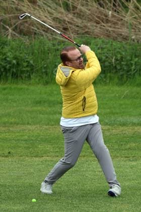 Europa Park Eagles Charity Golfcup 2025 Ross Antony playing golf Europa Park Eagles Charity Golfcup 2025 on 05 05 2025 on the 18 hole course of the Europa Park Golfclub Breisgau e V Baden Württemberg, Germany