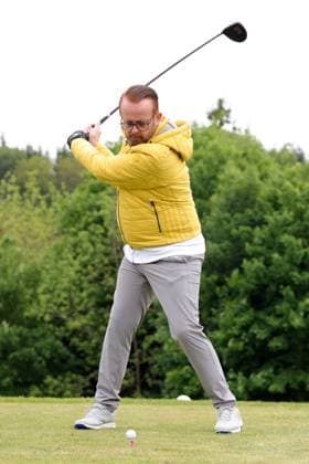 Europa Park Eagles Charity Golfcup 2025 Ross Antony playing golf Europa Park Eagles Charity Golfcup 2025 on 05 05 2025 on the 18 hole course of the Europa Park Golfclub Breisgau e V Baden Württemberg, Germany