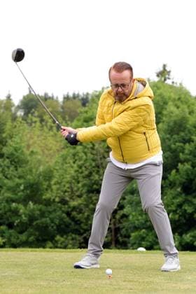 Europa Park Eagles Charity Golfcup 2025 Ross Antony playing golf Europa Park Eagles Charity Golfcup 2025 on 05 05 2025 on the 18 hole course of the Europa Park Golfclub Breisgau e V Baden Württemberg, Germany