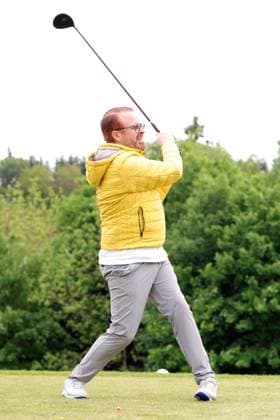 Europa Park Eagles Charity Golfcup 2025 Ross Antony playing golf Europa Park Eagles Charity Golfcup 2025 on 05 05 2025 on the 18 hole course of the Europa Park Golfclub Breisgau e V Baden Württemberg, Germany