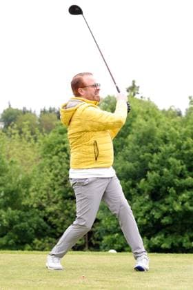 Europa Park Eagles Charity Golfcup 2025 Ross Antony playing golf Europa Park Eagles Charity Golfcup 2025 on 05 05 2025 on the 18 hole course of the Europa Park Golfclub Breisgau e V Baden Württemberg, Germany