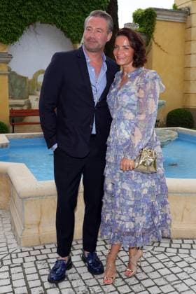 Europa Park Eagles Charity Golfcup 2025 Singer Sasha with wife Julia Röntgen Europa Park Eagles Charity Golfcup 2025 on 05 05 2025 Hotel Colosseo, Rust, Baden Württemberg, Germany