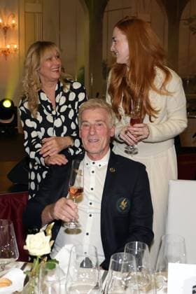 Europa Park Eagles Charity Golfcup 2025 Uli, Cornelia and Jennifer Stein on the occasion of the Gala Evening at Hotel Colosseo Europa Park Eagles Charity Golfcup 2025 on 05 05 2025 Hotel Colosseo, Rust, Baden Württemberg, Germany