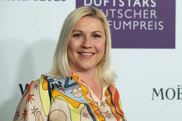 Aleksandra Aleks BECHTEL, presenter, portrait, portrait, portrait, cropped single image, single motif, at the DUFTSTARS 2025 German Perfume Award Presentation of the German Perfume Award DUFTSTARS by the Fragrance Foundation on 08 05 2025, Rheinterrassen, Duesseldorf