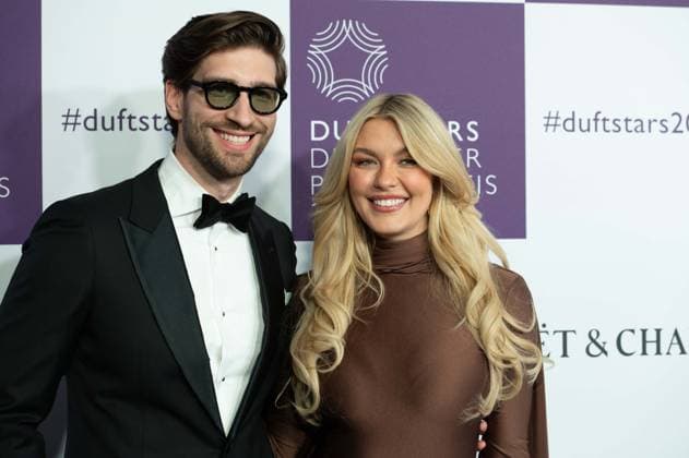 Philip DEML and Paulina KURKA, portrait, portrait, cropped single image, single motif, at the DUFTSTARS 2025 German Perfume Award Presentation of the German Perfume Award DUFTSTARS by the Fragrance Foundation on 08 05 2025, Rheinterrassen, Duesseldorf