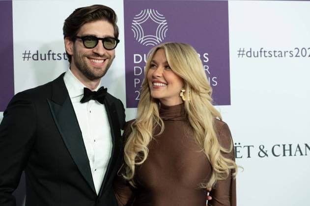 Philip DEML and Paulina KURKA, portrait, portrait, cropped single image, single motif, at the DUFTSTARS 2025 German Perfume Award Presentation of the German Perfume Award DUFTSTARS by the Fragrance Foundation on 08 05 2025, Rheinterrassen, Duesseldorf