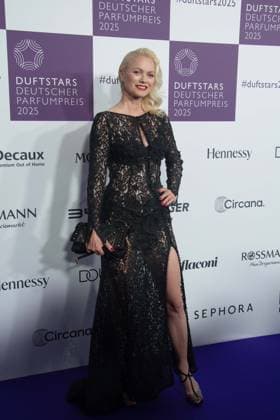 Franziska KNUPPE, Model, at the DUFTSTARS 2025 German Perfume Award Ceremony of the German Perfume Award DUFTSTARS by the Fragrance Foundation on 08 05 2025, Rheinterrassen, Duesseldorf