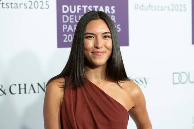 SHANTI TAN Portraet, Portrait, Portrait, Cropped single image, single motif, at the DUFTSTARS 2025 German Perfume Award Presentation of the German Perfume Award DUFTSTARS by the Fragrance Foundation on 08 05 2025, Rheinterrassen, Duesseldorf