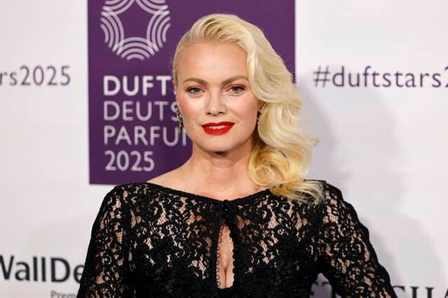 Model Franziska Knuppe at the DUFTSTARS 2025 German Perfume Award with presentation of the German Perfume Award DUFTSTARS by the Fragrance Foundation om the Rheinterrassen Düsseldorf, 08 05 2025 NRW Germany Copyright: xChristophxHardtx