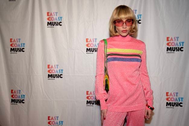 May 8, 2025, St. John s, Nl, CANADA: Goldie Boutilier poses on the red carpet at the East Coast Music Awards gala in St. John s, N.L. on Thursday, May 8, 2025. St. John s CANADA  - ZUMAc35_ 20250508_zaf_c35_115 Copyright: xPaulxDalyx