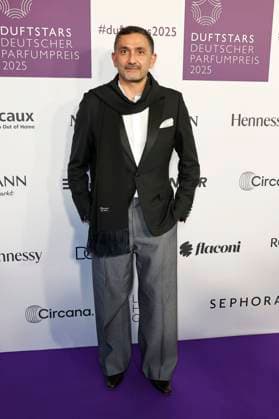 Francis Kurkdjian at the presentation of the German Perfume Award Duftstars 2025 at the Rheinterrasse Düsseldorf Düsseldorf, 08 05 2025 Foto:xT.xSchröerx xFuturexImagex duftstars_5577