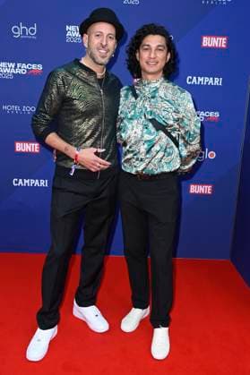 Jakob M Erwa with companion at the presentation of the Bunte New Faces Awards Film 2025 at the Delphi Filmpalast Berlin, 08 05 2025 Foto:xF.xKernx xFuturexImagex faces_5516
