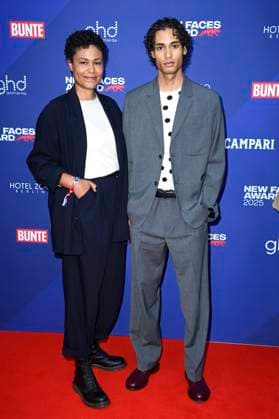 Merle Grimme and Zethphan Smith Gneist at the presentation of the Bunte New Faces Awards Film 2025 at the Delphi Filmpalast Berlin, 08 05 2025 Foto:xF.xKernx xFuturexImagex faces_5600
