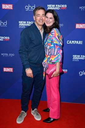 Jan Sosniok with wife Nadine at the presentation of the Bunte New Faces Awards Film 2025 at the Delphi Filmpalast Berlin, 08 05 2025 Foto:xF.xKernx xFuturexImagex faces_5657