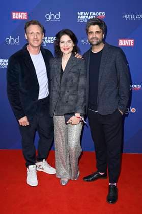 Patrick Kalupa, Leonie Parusel and Maximilian Grill at the presentation of the Bunte New Faces Awards Film 2025 at the Delphi Filmpalast Berlin, 08 05 2025 Foto:xF.xKernx xFuturexImagex faces_5727